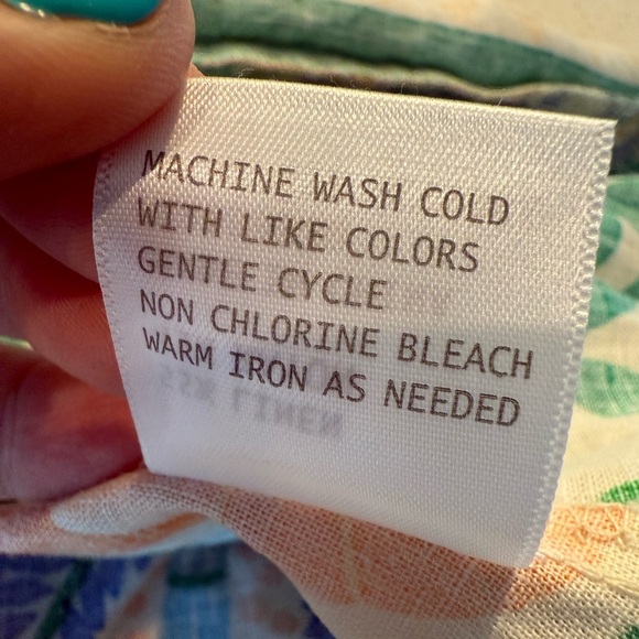 C&C California Smocked Waist Citrus Palm Tree Orange Tropical Skirt NEW Size XL - Picture 12 of 15